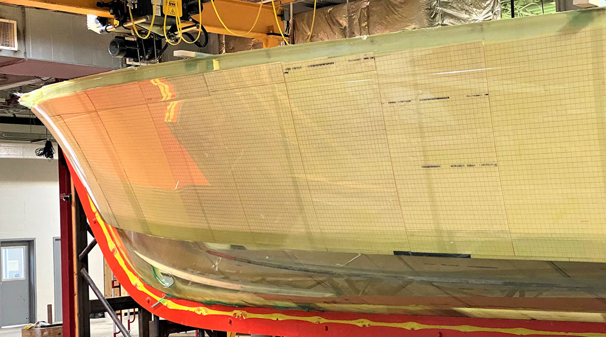 hand-crafted construction of luxury performance yachts